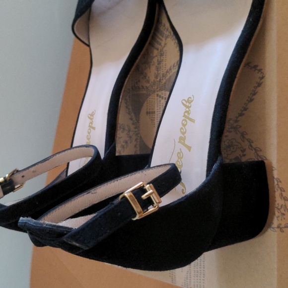 Free People Marigold Block Heel in Black - Picture 5 of 8
